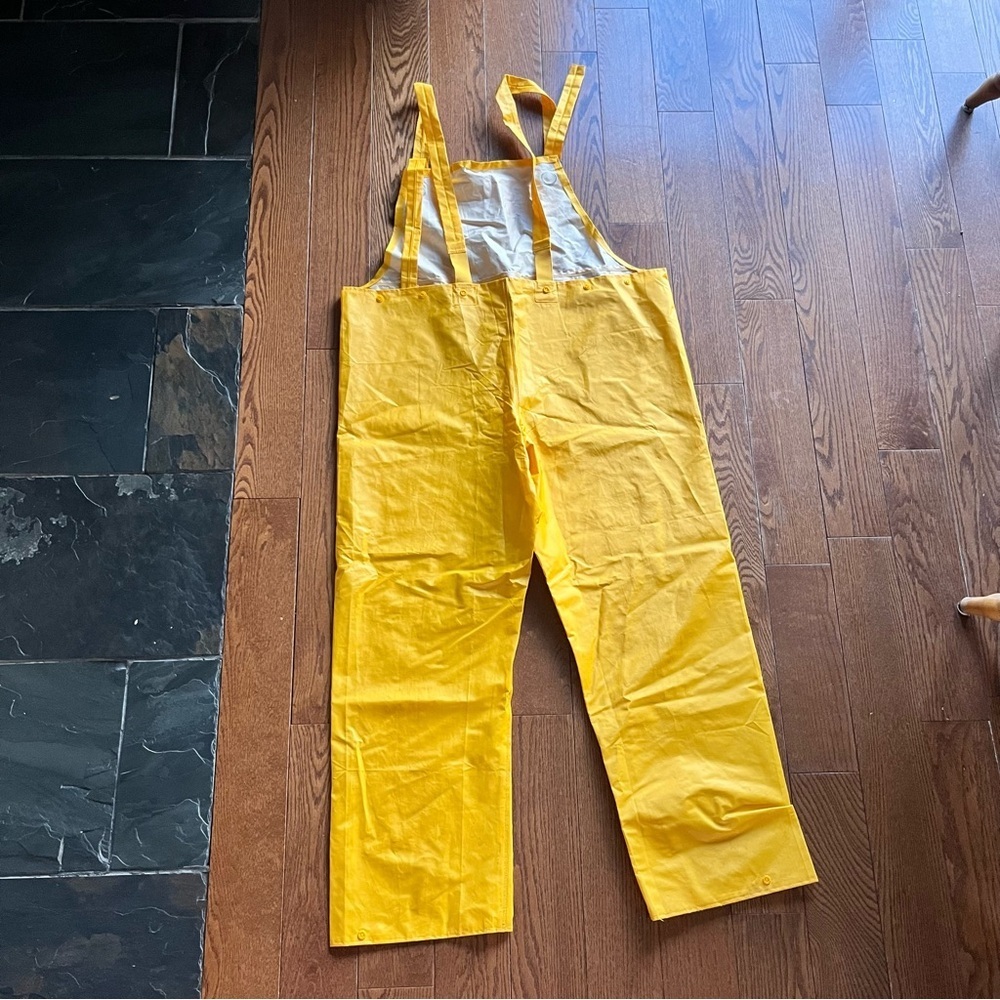 Arkon PVC Outdoors Fishing Rain Jacket Hooded Yellow Suit Waterproof Ove… - Picture 5 of 14